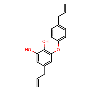 Chemical structure of Obovatol , CAS 83864-78-2, AChemBlock AD248009