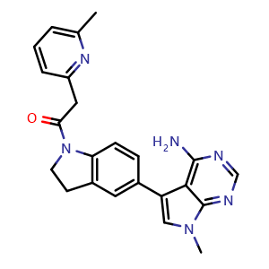 Chemical structure of PERK-IN-6 , CAS 1337532-14-5, AChemBlock AD248037
