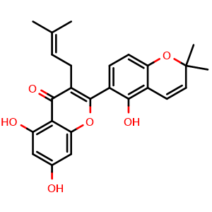 Chemical structure of Kuwanon B , CAS 62949-78-4, AChemBlock AD248048