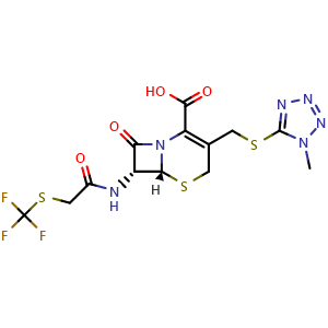 Chemical structure of Cefazaflur , CAS 58665-96-6, AChemBlock AD248079