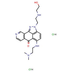 Chemical structure of Topixantrone 2HCl , CAS 2514569-86-7, AChemBlock AD248096