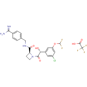 Chemical structure of Atecegatran TFA , CAS 433937-75-8, AChemBlock AD248097