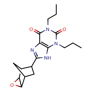 Chemical structure of (Rac)-Naxifylline , CAS 166181-76-6, AChemBlock AD248098