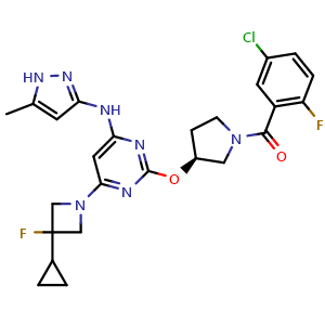 Chemical structure of Aurora B inhibitor 1 , CAS 937276-52-3, AChemBlock AD248118