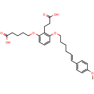 Chemical structure of ONO4057 , CAS 134578-96-4, AChemBlock AD248140