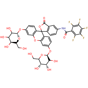 Chemical structure of PFB-FDGlu , CAS 209540-62-5, AChemBlock AD248216
