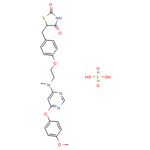 Chemical structure of Lobeglitazone Sulfate , CAS 763108-62-9, AChemBlock AD248219