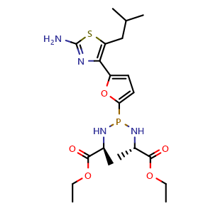 Chemical structure of Managlinat dialanetil , CAS 280782-97-0, AChemBlock AD248222