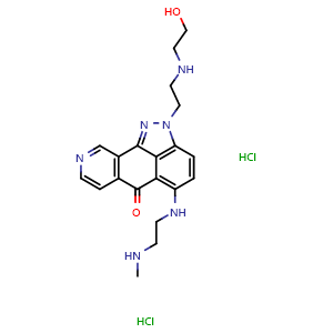 Chemical structure of Nortopixantrone HCl , CAS 438244-41-8, AChemBlock AD248252
