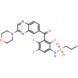 Chemical structure of Uplarafenib , CAS 1425485-87-5, AChemBlock AD248278