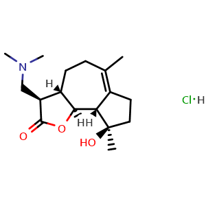 Chemical structure of Dimethylaminomicheliolide HCl , CAS 1403357-80-1, AChemBlock AD248300