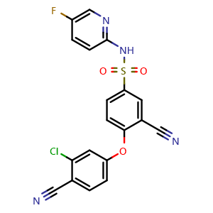 Chemical structure of URAT1 inhibitor 7 , CAS 1632002-28-8, AChemBlock AD248308