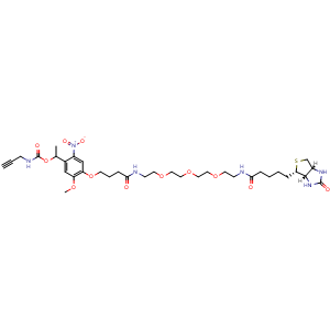Chemical structure of PC Biotin-PEG3-alkyne , CAS 1869922-24-6, AChemBlock AD248326
