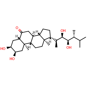 Chemical structure of 24-Epicastasterone , CAS 72050-71-6, AChemBlock AD248337