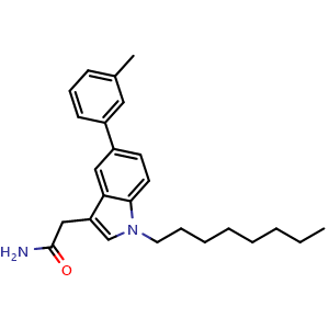 Chemical structure of Cysmethynil , CAS 851636-83-4, AChemBlock AD248339