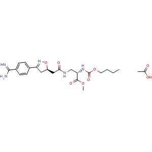 Chemical structure of Roxifiban acetate , CAS 176022-59-6, AChemBlock AD248344