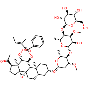 Chemical structure of Tenacissoside C , CAS 107347-58-0, AChemBlock AD248362