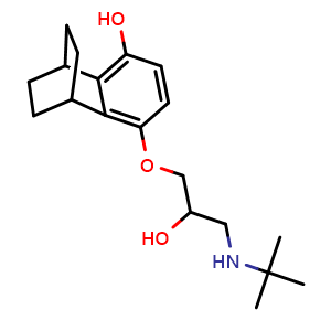 Chemical structure of Nafetolol , CAS 42050-23-7, AChemBlock AD248364
