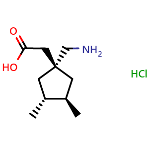 Chemical structure of (Iso)-Atagabalin HCl , CAS 223445-68-9, AChemBlock AD248369