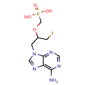 Chemical structure of (2RS)-FPMPA , CAS 135295-27-1, AChemBlock AD248391