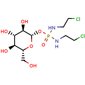 Chemical structure of Glufosfamide , CAS 132682-98-5, AChemBlock AD248396