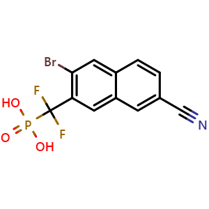 Chemical structure of PTP1B-IN-3 , CAS 809272-64-8, AChemBlock AD248408