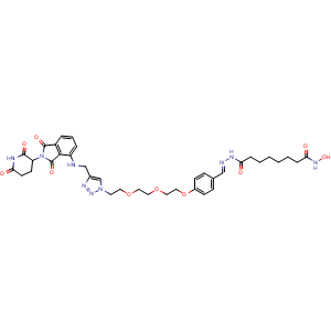 Chemical structure of HDAC6 degrader 9c , CAS 2235382-05-3, AChemBlock AD248429