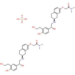 Chemical structure of Bedoradrine sulfate , CAS 194785-31-4, AChemBlock AD248451