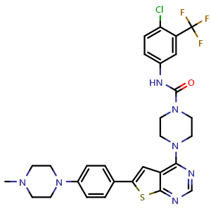 Chemical structure of VEGFR-3-IN-1 , CAS 2756668-73-0, AChemBlock AD248471