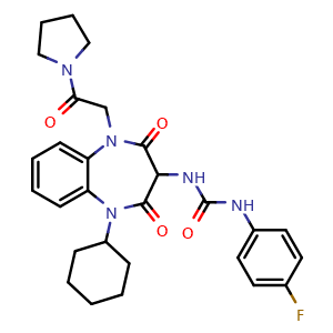 Chemical structure of Gastrin/CCK antagonist 1 , CAS 162271-52-5, AChemBlock AD248489