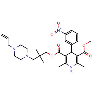 Chemical structure of Iganidipine , CAS 119687-33-1, AChemBlock AD248497