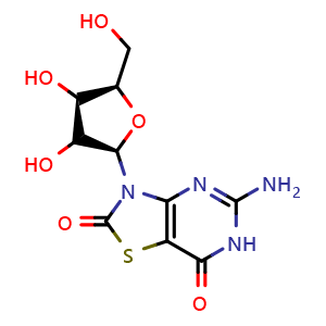 Chemical structure of Isatoribine , CAS 122970-40-5, AChemBlock AD248524