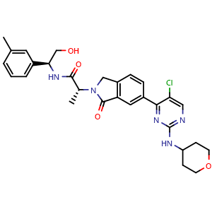 Chemical structure of ERK1/2 inhibitor 1 , CAS 2095719-90-5, AChemBlock AD248587