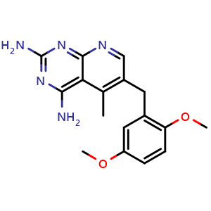 Chemical structure of Piritrexim , CAS 72732-56-0, AChemBlock AD248617