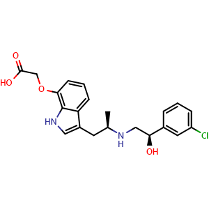 Chemical structure of Rafabegron , CAS 244081-42-3, AChemBlock AD248640