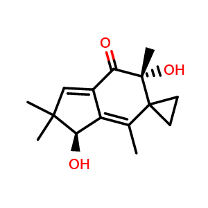 Chemical structure of Illudin M , CAS 1146-04-9, AChemBlock AD248663