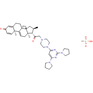Chemical structure of Tirilazad mesylate , CAS 110101-67-2, AChemBlock AD248669