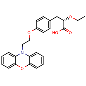 Chemical structure of Ragaglitazar , CAS 222834-30-2, AChemBlock AD248674