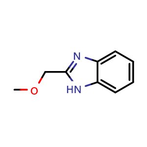 Chemical structure of 2-(methoxymethyl)-1H-1,3-benzodiazole , CAS 7146-97-6, AChemBlock AD248746