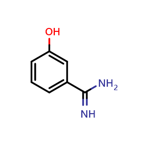 Chemical structure of 3-hydroxybenzenecarboximidamide , CAS 24722-35-8, AChemBlock AD248748