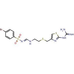 Chemical structure of Ebrotidine , CAS 100981-43-9, AChemBlock AD248773