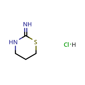Chemical structure of 1,3-thiazinan-2-imine hydrochloride , CAS 2799-74-8, AChemBlock AD248794