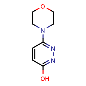 Chemical structure of 6-morpholin-4-ylpyridazin-3-ol , CAS 27464-00-2, AChemBlock AD248816