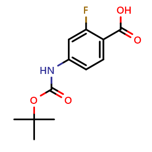 4-((tert-Butoxycarbonyl)amino)-2-fluorobenzoic acid