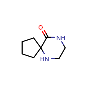Chemical structure of 6,9-diazaspiro[4.5]decan-10-one , CAS 1664-33-1, AChemBlock AD248837