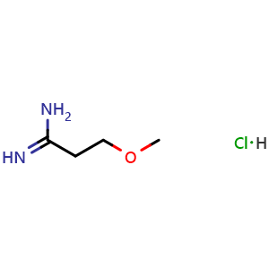 Chemical structure of 3-methoxypropanimidamide hydrochloride , CAS 157360-93-5, AChemBlock AD248931