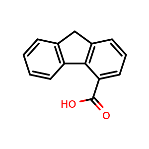 Chemical structure of 9H-fluorene-4-carboxylic acid , CAS 6954-55-8, AChemBlock AD248940