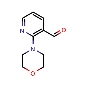 Chemical structure of 2-Morpholin-4-ylnicotinaldehyde , CAS 465514-09-4, AChemBlock AD248967