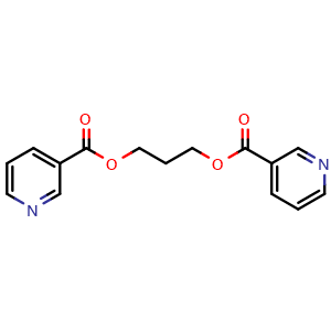 Chemical structure of 3,3′-(1,3-Propanediyl) di-3-pyridinecarboxylate , CAS 98326-19-3, AChemBlock AD248972