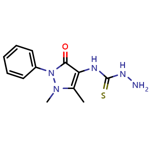 N-(1,5-dimethyl-3-oxo-2-phenyl-2,3-dihydro-1H-pyrazol-4-yl)hydrazinecarbothioamide